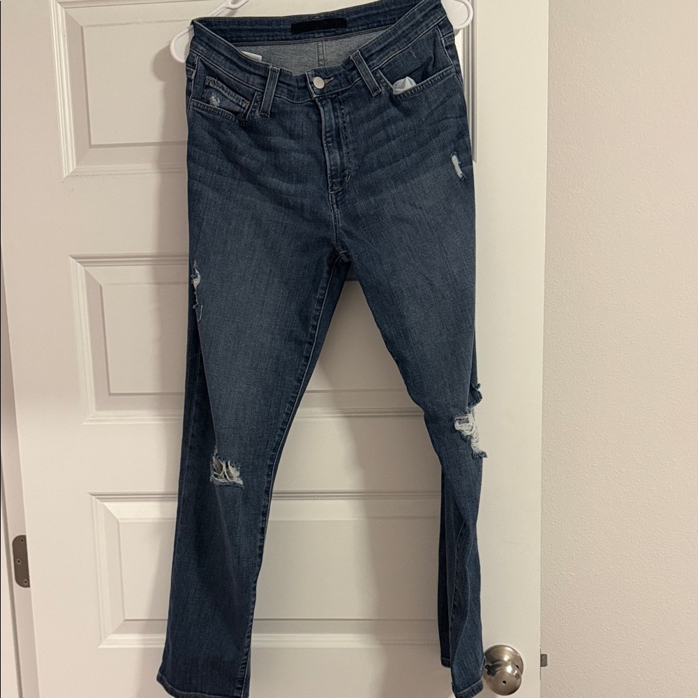 Joe's Jeans Dark Blue Distressed Boyfriend Jeans